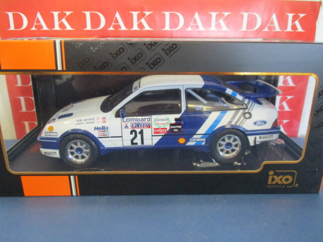 Die cast 1/18 Modellino Auto Ford Sierra RS Cosworth Rally RAC 1989 J. McRae Ixo - immagine 4