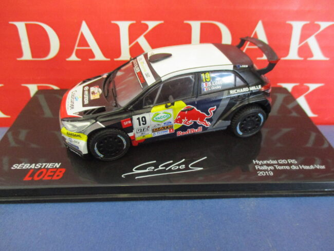Die cast 1/43 Modellino Auto Hyundai i20 R5 Rally Haute-Var 2019 S. Loeb