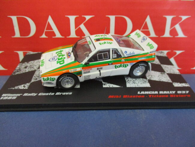 Die cast 1/43 Modellino Auto Lancia 037 Rally Costa Brava 1985 M. Biasion