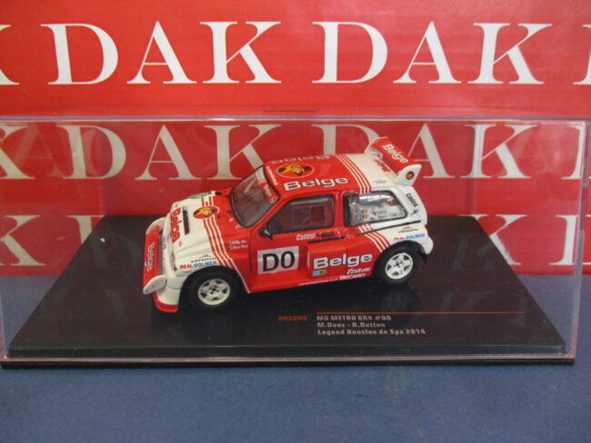 Die cast 1/43 Modellino Auto MG Metro 6R4 Legend Boucles SPA 2014 M. Duez by Ixo - immagine 4