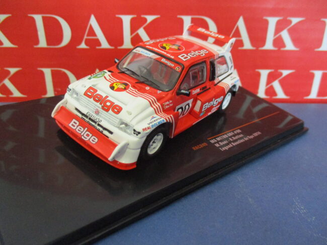 Die cast 1/43 Modellino Auto MG Metro 6R4 Legend Boucles SPA 2014 M. Duez by Ixo - immagine 2