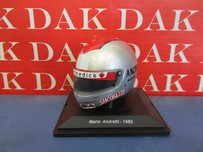 1/5 Modellino Casco Helmet Ferrari Mario Andretti 1982
