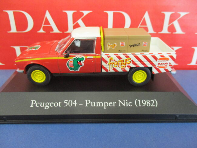 Die cast 1/43 Modellino Auto Pick Up Peugeot 504 Pumper Nic 1982