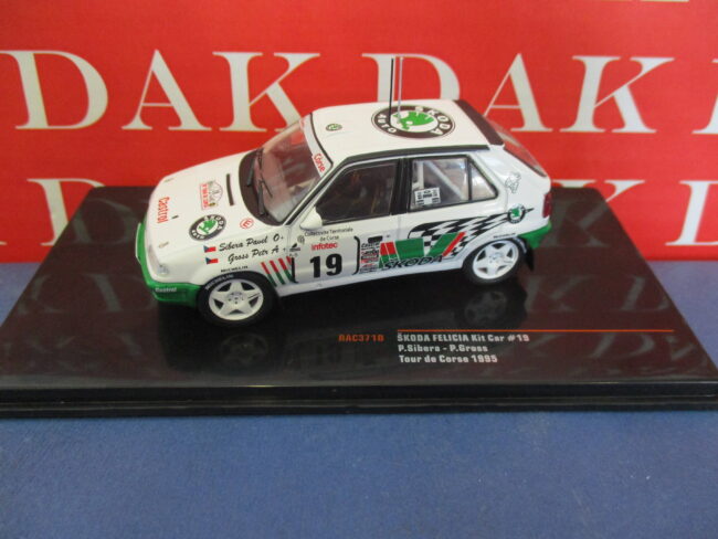 Die cast 1/43 Modellino Auto Skoda Felicia Kit Car Rally Tour de Corse 1995