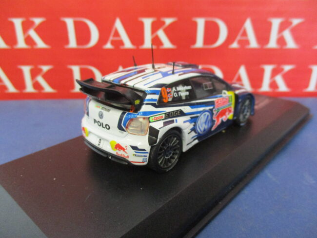 Die cast 1/43 Modellino Auto Volkswagen Polo R WRC Rally Monte Carlo 2015 Mikkel - immagine 3