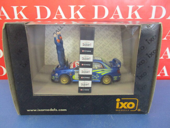 Die cast 1/43 Modellino Auto Diorama Subaru Impreza WRC Rally RAC 2001 R. Burns - immagine 5