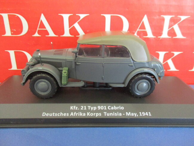 Die cast 1/43 Modellino Auto Horch Kfz. 21 Typ 901 Cabrio DAK Tunisia 1941