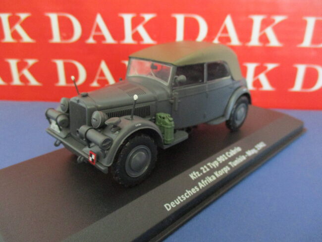 Die cast 1/43 Modellino Auto Horch Kfz. 21 Typ 901 Cabrio DAK Tunisia 1941 - immagine 2
