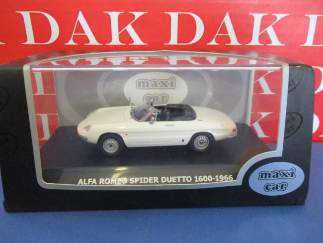 Die cast 1/43 Modellino Auto Alfa Romeo Spider Duetto 1600 1966 Maxi Car - immagine 5