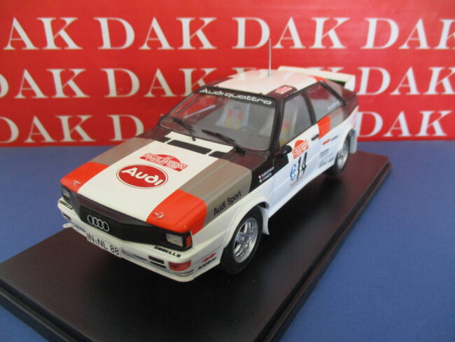 Die cast 1/24 Modellino Auto Audi Quattro Rally Sanremo 1981 M. Mouton - immagine 2