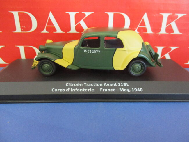 Die cast 1/43 Modellino Auto Citroen Traction Avant 11 BL  France 1940