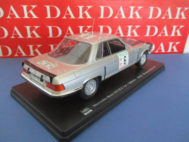 Die cast 1/24 Modellino Auto Mercedes 450 SLC Rally Bandama 1979 H. Mikkola - immagine 3