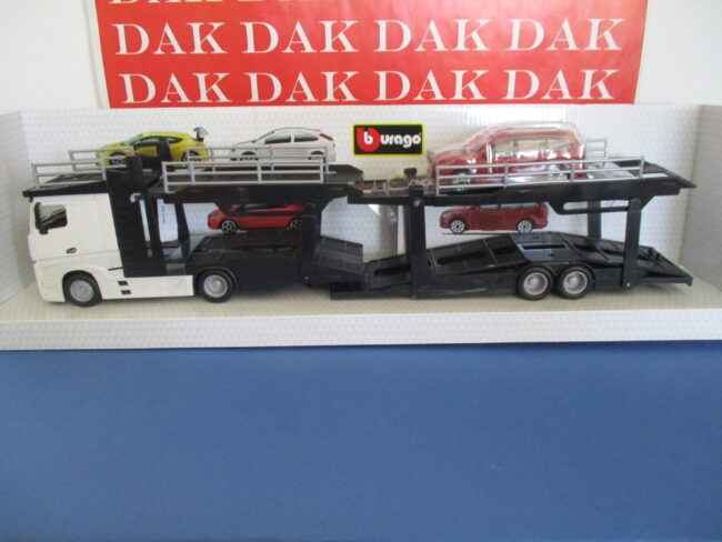 Die cast 1/43 Modellino Camion Bisarca Mercedes Actros 2545 + Ford Focus SW