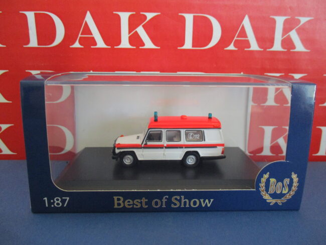 1/87 Modellino Auto Ambulanza Mercedes G-Klasse Binz Ambulance 1985 by BoS - immagine 5