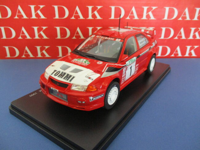 Die cast 1/24 Modellino Auto Mitsubishi Lancer Evo VI Rally New Zealand 1999 - immagine 2