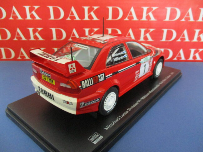 Die cast 1/24 Modellino Auto Mitsubishi Lancer Evo VI Rally New Zealand 1999 - immagine 3