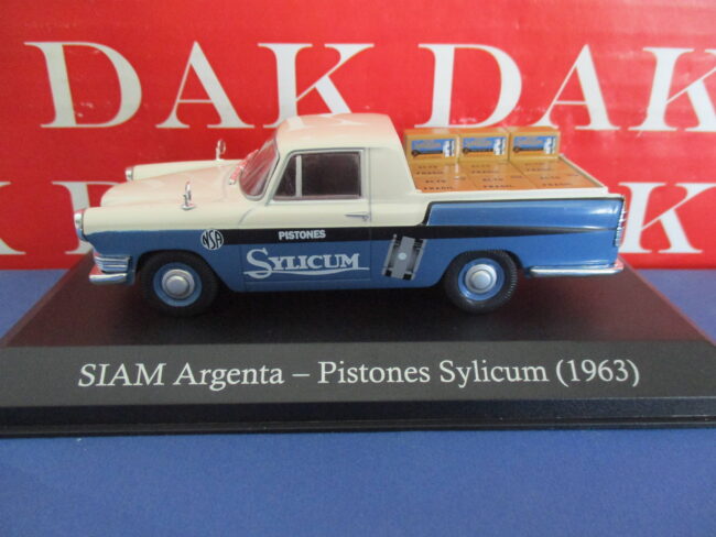 Die cast 1/43 Modellino Auto SIAM Argenta Pistones Sylicum 1963
