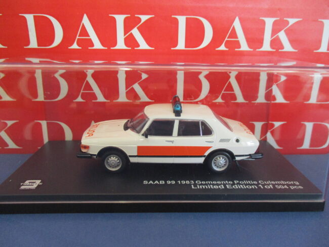 Die cast 1/43 Modellino Auto Polizia Police Saab 99 Netherlands 1983 by Triple 9 - immagine 4