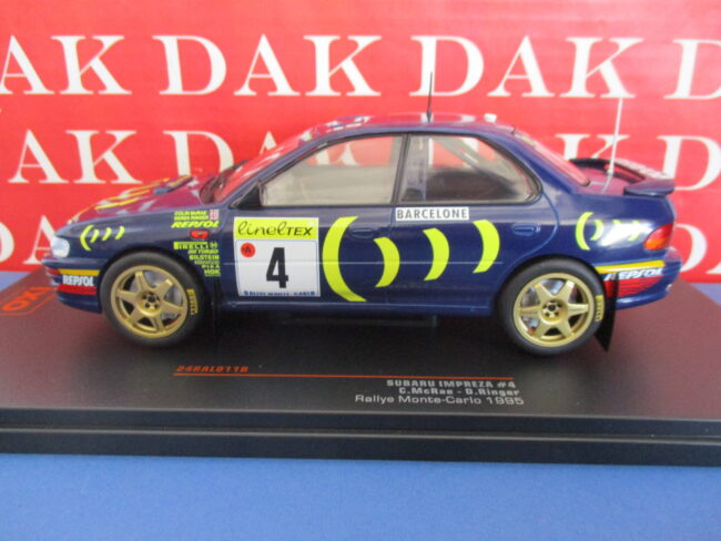 Die cast 1/24 Modellino Auto Subaru Impreza Rally Monte Carlo 1995 C. McRae