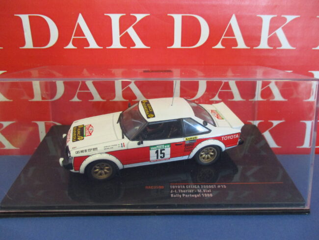 Die cast 1/43 Modellino Auto Toyota Celica 2000GT Rally Portugal 1980 Therier - immagine 4
