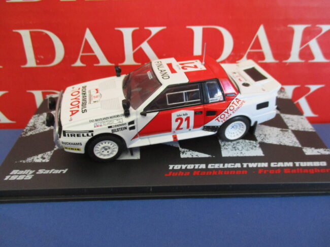 Die cast 1/43 Modellino Auto Toyota Celica Twin Cam Turbo Rally Safari 1985 KKK