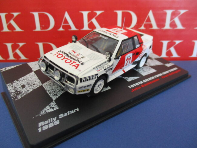 Die cast 1/43 Modellino Auto Toyota Celica Twin Cam Turbo Rally Safari 1985 KKK - immagine 2