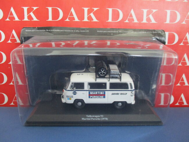 Die cast 1/43 Modellino Furgone Volkswagen T2 Rally Safari Martini Porsche 1978 - immagine 4