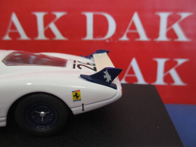 Die cast 1/43 Modellino Auto Ferrari 365 P Elefante Bianco N26 24H Le Mans 1967 - immagine 4
