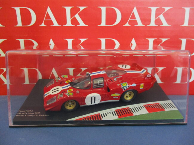 Die cast 1/43 Modellino Auto Ferrari 512 S 24H Le Mans 1970 S. Posey - immagine 6