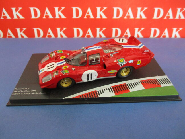 Die cast 1/43 Modellino Auto Ferrari 512 S 24H Le Mans 1970 S. Posey