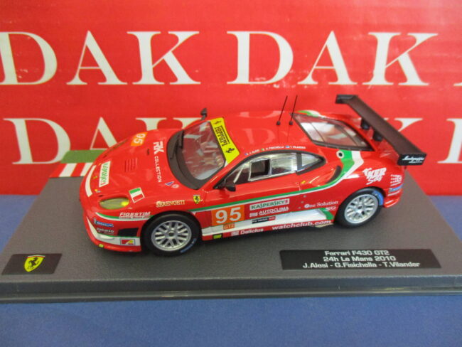 Die cast 1/43 Modellino Auto Ferrari F430 GT2 24H Le Mans 2010 G. Fisichella