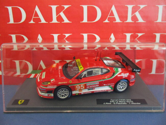 Die cast 1/43 Modellino Auto Ferrari F430 GT2 24H Le Mans 2010 G. Fisichella - immagine 4