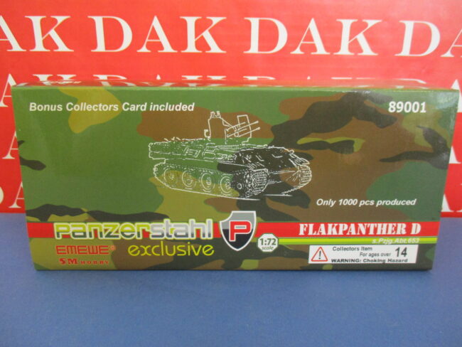 1/72 Modellino Carro Armato Tank Flakpanther D s.Pz.Jg Abt.653 1944 Panzerstahl - immagine 5