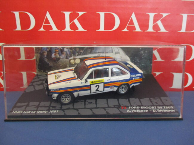 Die cast 1/43 Modellino Auto Ford Escort RS 1800 Rally 1000 Laghi 1981 A.Vatanen - immagine 4