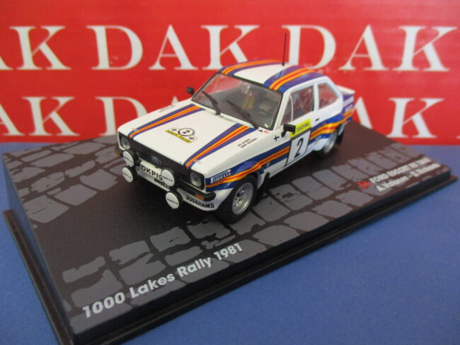 Die cast 1/43 Modellino Auto Ford Escort RS 1800 Rally 1000 Laghi 1981 A.Vatanen - immagine 2