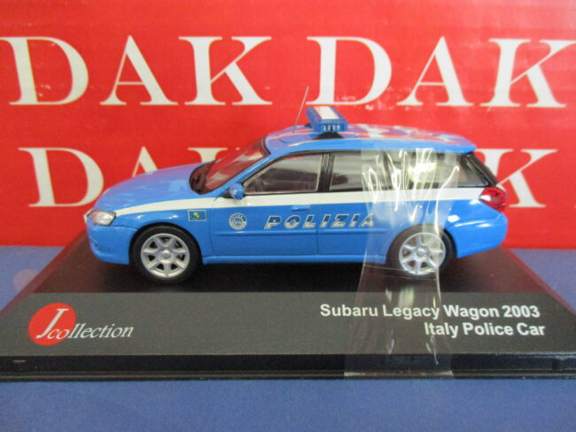 Die cast 1/43 Modellino Auto Polizia Police Subaru Legacy SW Italia 2003