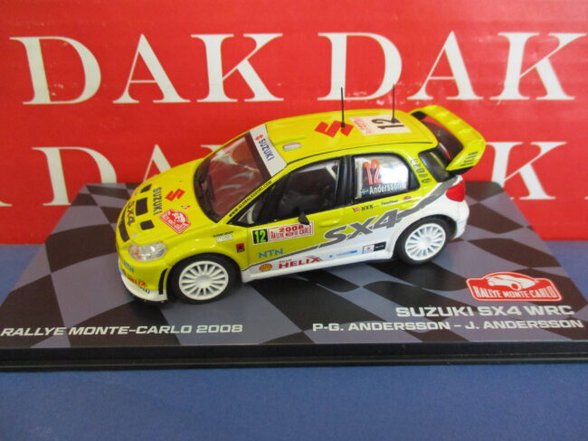 Die cast 1/43 Modellino Auto Suzuki SX4 WRC Rally Monte Carlo 2008 P-G. Anderson