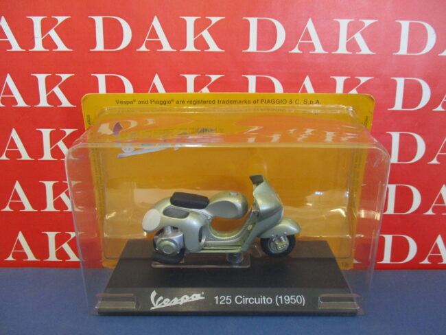 Die cast 1/18 Modellino Motorino Scooter Vespa 125 Circuito 1950