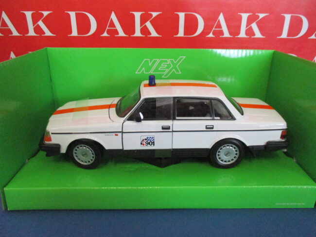 Die cast 1/24 Modellino Auto Polizia Polizia Volvo 240 GL Belgio 1986 by Welly