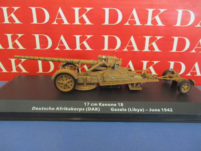 Die cast 1/72 Modellino Cannone Gun 17 cm Kanone 18 DAK Gazala Lybia June 1942