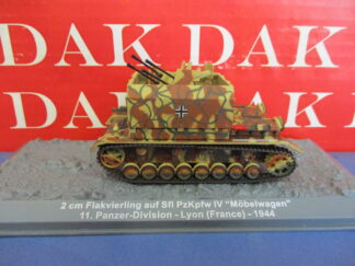 Die cast 1/72 Modellino Tank 20 mm Flakvierling Pz.Kpfw. IV Mobelwagen Lyon 1944