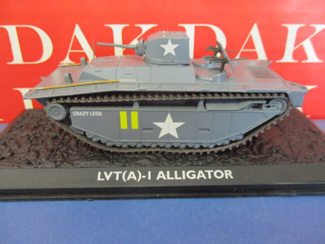 Die cast 1/72 Modellino Carro Armato Tank LVT(A)-I Alligator Crazy Legs Saipan