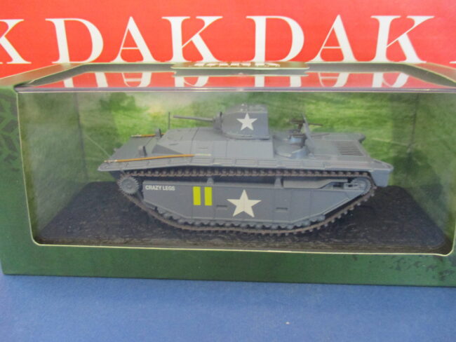 Die cast 1/72 Modellino Carro Armato Tank LVT(A)-I Alligator Crazy Legs Saipan - immagine 5