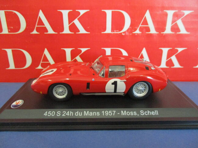 Die cast 1/43 Modellino Auto Maserati 450 S 24H Le Mans 1957 S. Moss