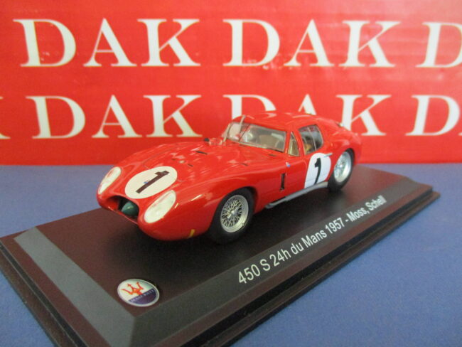 Die cast 1/43 Modellino Auto Maserati 450 S 24H Le Mans 1957 S. Moss - immagine 2
