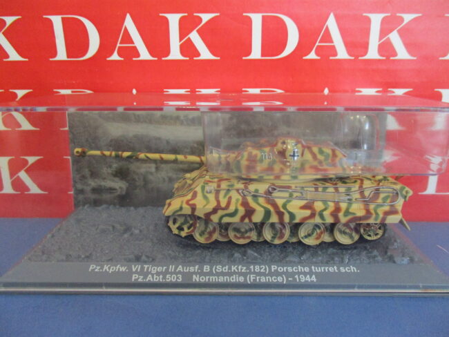 Die cast 1/72 Modellino Tank Pz.Kpfw. VI Tiger II Ausf. B Porsche Turret Normand - immagine 4