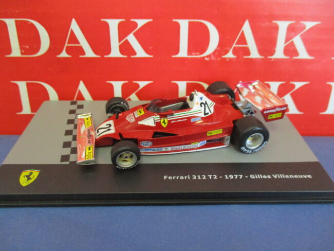 Die cast 1/43 Modellino Auto F1 Ferrari 312 T2 1977 G. Villeneuve