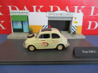 Die cast 1/43 Modellino Auto Diorama Fiat 500 L from Turin 2006 to Beijng 2008