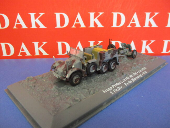 Die cast 1/72 Modellino Auto Krupp Protze L2H143 (Kfz.69) + Pak 35-36 1938 - immagine 2