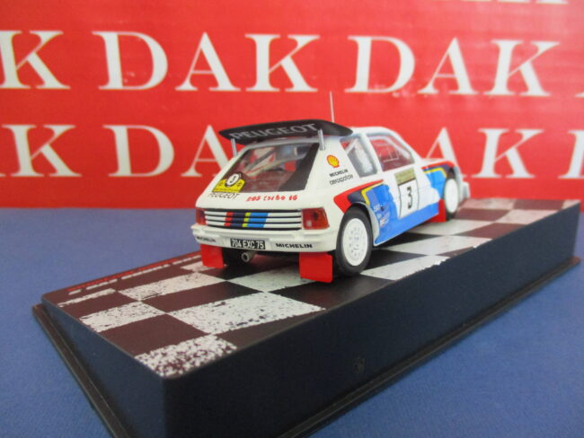 Die cast 1/43 Modellino Auto Peugeot 205 T16 EVO 2 Rally Finland 1985 T. Salonen - immagine 3